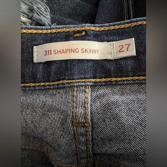 Levi's Women's Jeans Denim 311 Shaping Skinny Jeans Blue Size 27 - Picture 5 of 7